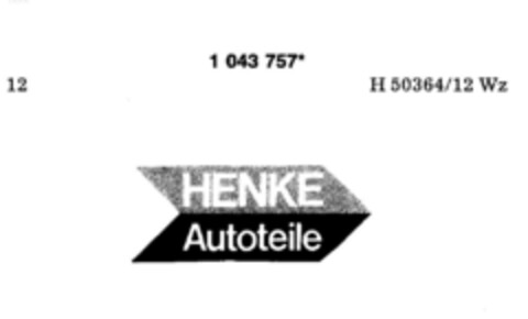 HENKE Autoteile Logo (DPMA, 27.08.1982)