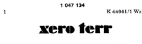 xero terr Logo (DPMA, 13.08.1982)