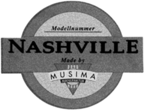 NASHVILLE Made by MUSIMA Logo (DPMA, 10.04.1993)