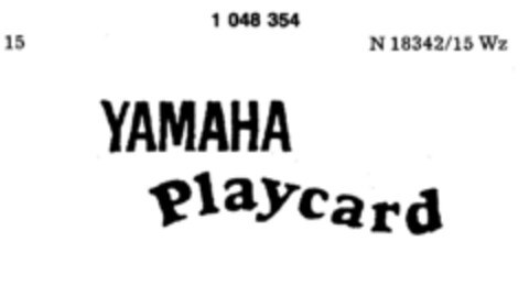 YAMAHA Playcard Logo (DPMA, 02.10.1982)