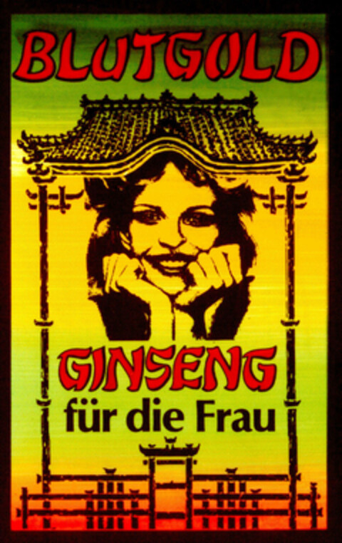 BLUTGOLD GINSENG für die Frau Logo (DPMA, 11.10.1977)