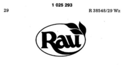 Rau Logo (DPMA, 30.01.1981)