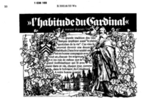 l`habitude du Cardinal Logo (DPMA, 05.12.1981)