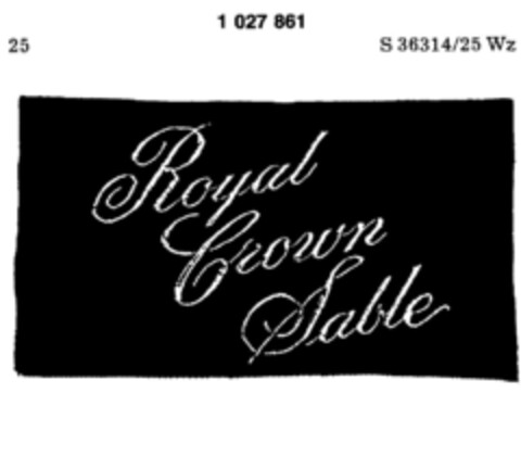 Royal Crown Sable Logo (DPMA, 29.05.1981)