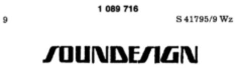 SOUNDESIGN Logo (DPMA, 13.05.1985)