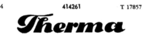 Therma Logo (DPMA, 25.10.1929)