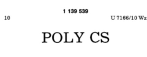 POLY CS Logo (DPMA, 26.01.1988)