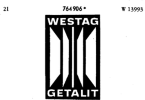 WESTAG GETALIT Logo (DPMA, 16.06.1962)