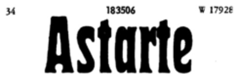 Astarte Logo (DPMA, 18.09.1913)
