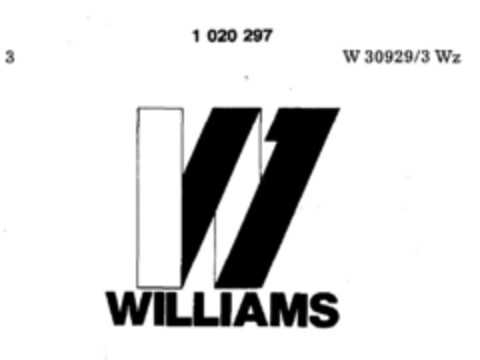 WILLIAMS Logo (DPMA, 09/16/1980)