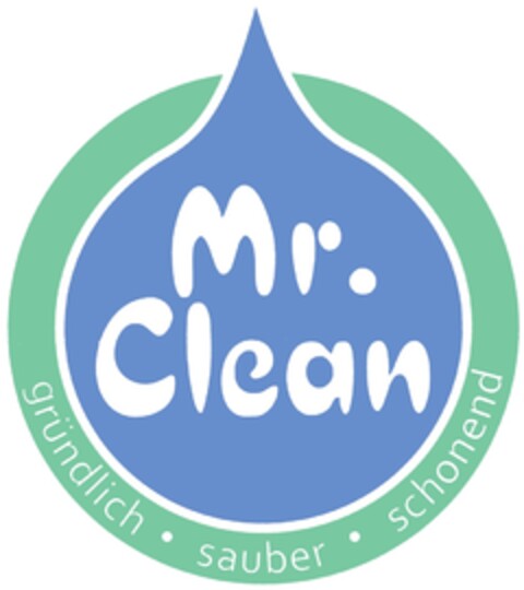 Mr. Clean gründlich · sauber · schonend Logo (DPMA, 10.09.2013)