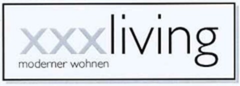 xxxliving moderner wohnen Logo (DPMA, 13.02.2003)
