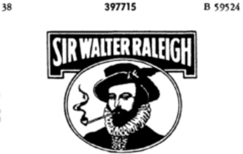 SIR WALTER RALEIGH Logo (DPMA, 21.07.1928)