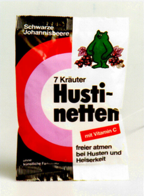 7 Kräuter Hustinetten Logo (DPMA, 01/28/1986)