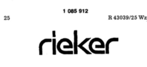 rieker Logo (DPMA, 18.04.1985)