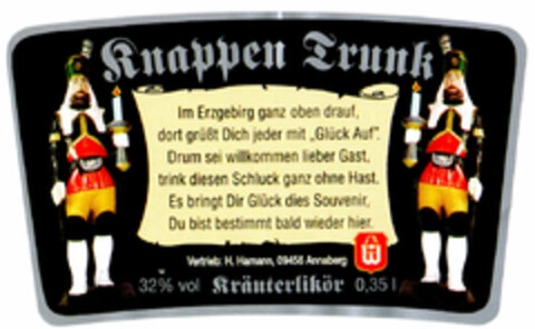 Knappen Trunk Kräuterlikör Logo (DPMA, 01/29/2001)