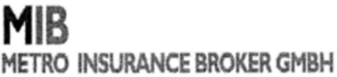 MIB METRO INSURANCE BROKER GMBH Logo (DPMA, 12/01/2001)