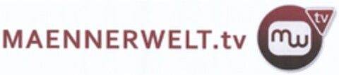 MAENNERWELT.tv mw tv Logo (DPMA, 10/22/2008)