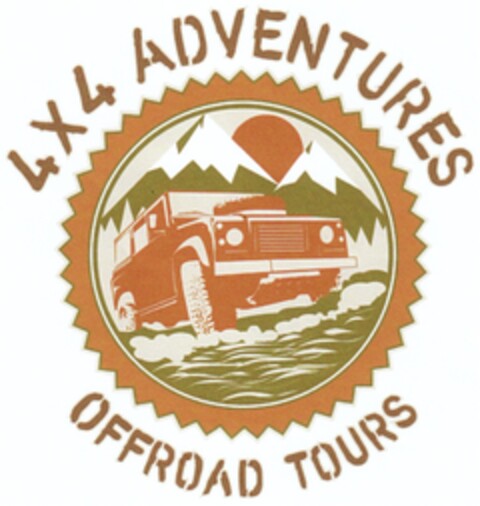 4x4 ADVENTURES OFFROAD TOURS Logo (DPMA, 18.02.2009)