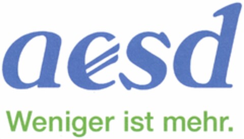 aesd Weniger ist mehr. Logo (DPMA, 02.08.2010)