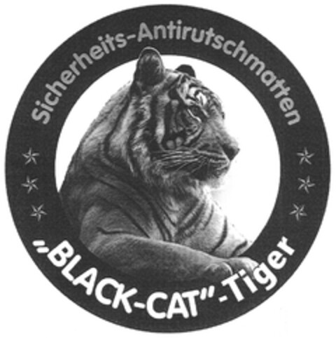 Sicherheits-Antirutschmatten "BLACK-CAT"-Tiger Logo (DPMA, 03.08.2012)