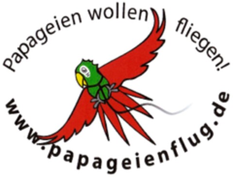 Papageien wollen fliegen! www.papageienflug.de Logo (DPMA, 17.08.2013)