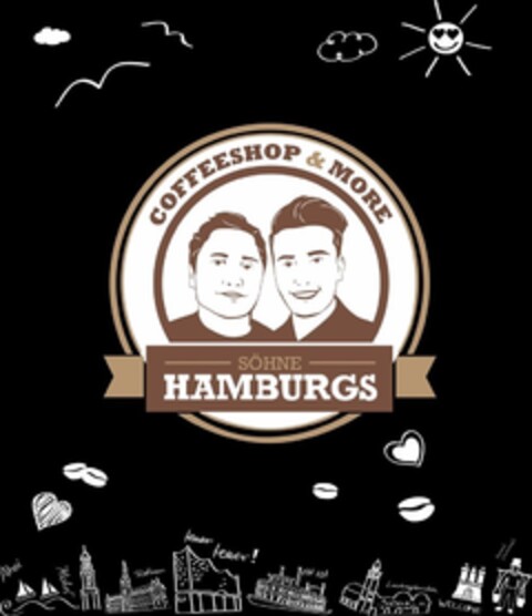 COFFEESHOP & MORE SÖHNE HAMBURGS Logo (DPMA, 25.07.2017)