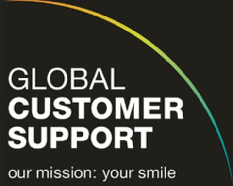 GLOBAL CUSTOMER SUPPORT our mission: your smile Logo (DPMA, 23.05.2019)