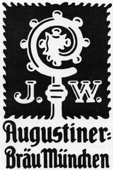 J. W. Augustiner Bräu München Logo (DPMA, 09.09.2005)