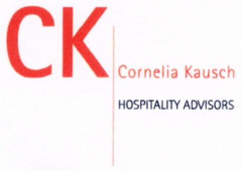 CK Cornelia Kausch HOSPITALITY ADVISORS Logo (DPMA, 11/10/2005)