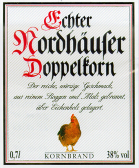 Echter Nordhäuser Doppelkorn Logo (DPMA, 09.06.1998)