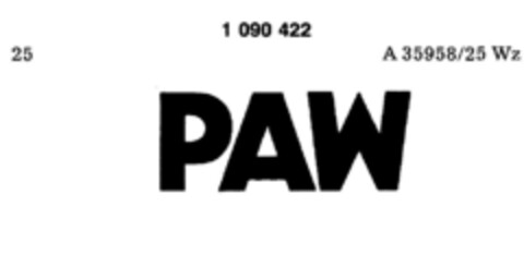 PAW Logo (DPMA, 20.07.1982)