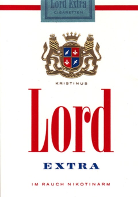 Lord EXTRA IM RAUCH NIKOTINARM Logo (DPMA, 05/11/1962)