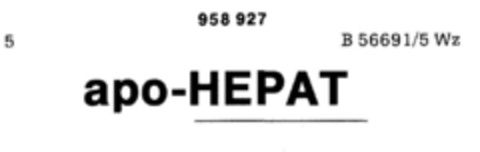 apo-HEPAT Logo (DPMA, 18.08.1976)