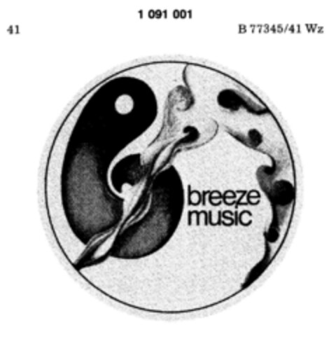 breeze music Logo (DPMA, 18.07.1985)