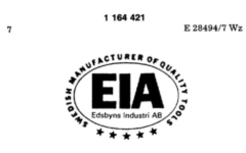 EIA Edsbyns Industri AB Logo (DPMA, 04/07/1989)