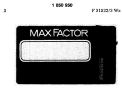 MAX FACTOR Logo (DPMA, 18.11.1982)