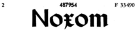 Noxom Logo (DPMA, 14.03.1936)