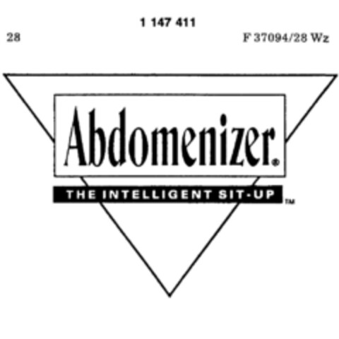 Abdomenizer  THE INTELLIGENT SIT-UP Logo (DPMA, 01/12/1989)