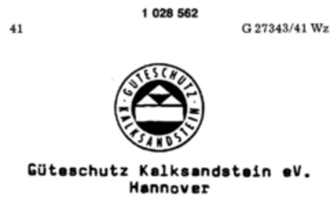 GÜTESCHUTZ KALKSANDSTEIN Logo (DPMA, 08/18/1979)