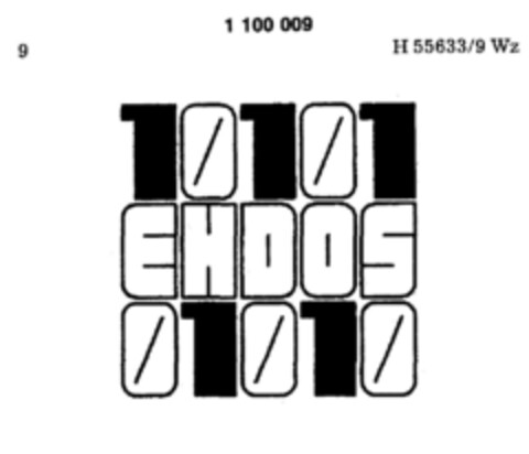 10101 EHDOS 01010 Logo (DPMA, 15.02.1986)