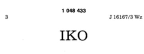 IKO Logo (DPMA, 02.08.1980)