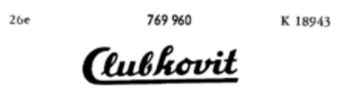 Clubkovit Logo (DPMA, 06/30/1961)