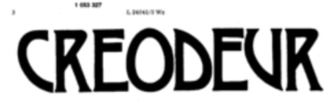 CREODEUR Logo (DPMA, 22.02.1980)