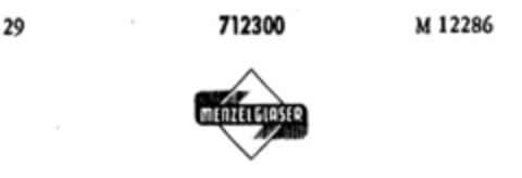 MENZEL GLÄSER Logo (DPMA, 04/25/1957)