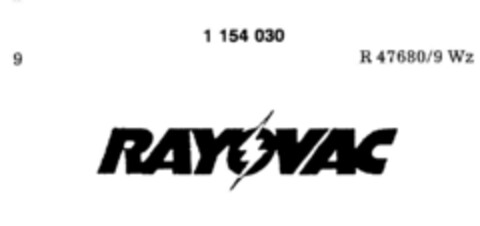 RAYOVAC Logo (DPMA, 31.01.1989)