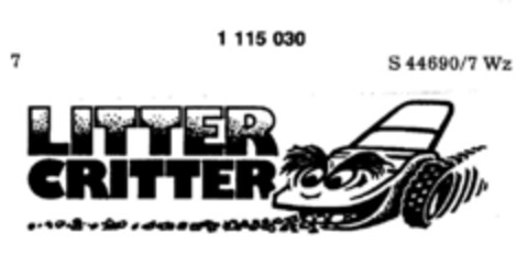 LITTER CRITTER Logo (DPMA, 13.04.1987)