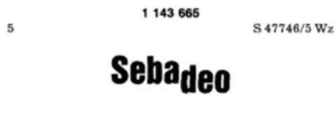 Sebadeo Logo (DPMA, 13.01.1989)