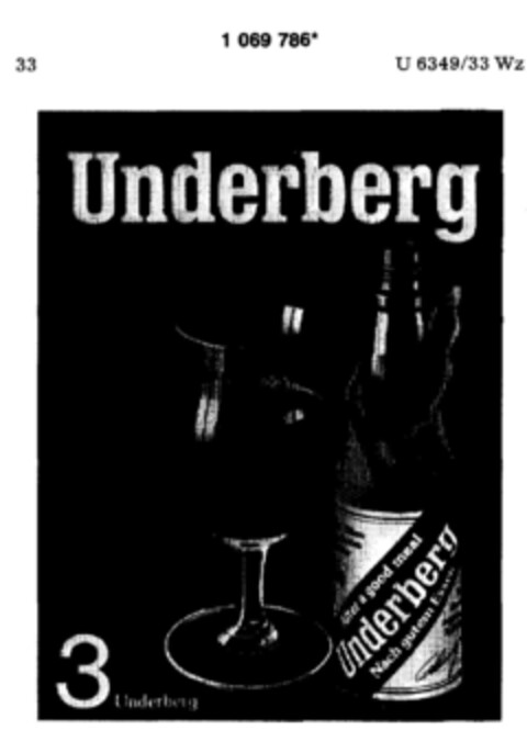 Underberg Logo (DPMA, 09/26/1984)