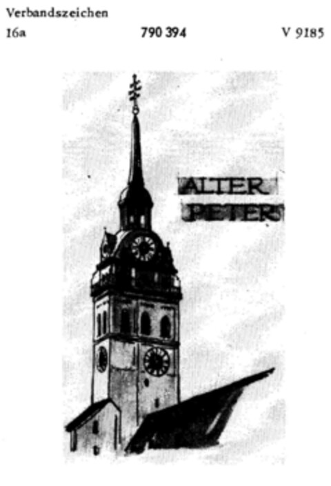 ALTER PETER Logo (DPMA, 29.03.1963)
